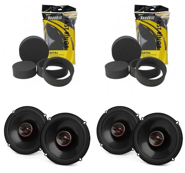 Main image of Reference Series 2 Pairs REF607F 6.5" 2-Way Coax Set with 2 Pairs RKFR6 Roadkill Fast Rings 6" & 6.5"