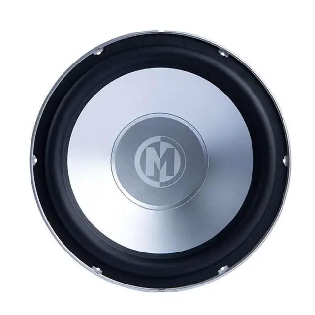 Alt view image 3 of 6 - MM1224 12 in Marine Subwoofer Grill Bundle | 12 in marine subwoofer with integrated RGB LEDs and selectable 2 or 4 ohm impedance, plus white MXA12GW 12 in grill