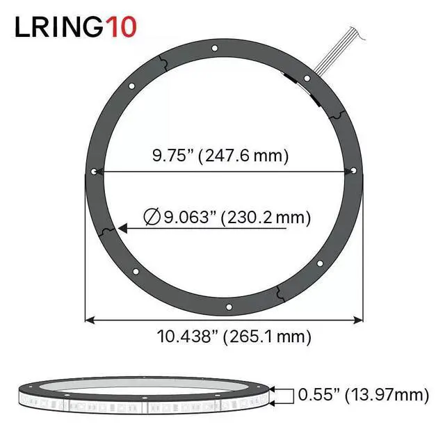 Alt view image 6 of 6 - 6PCS 10" RGB Dream Color Speaker Ring Lights for Car Truck | Chasing Speaker Rings Lights for Coaxial audio, Suitable for Car Truck Boat Slingshot, with Bluetooth Remote Music Dance Sync