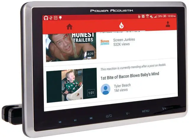 Main image of PHD-101 10.3" Universal Headrest Monitor with DVD Player, IR & FM Transmitters & Android PhoneLink
