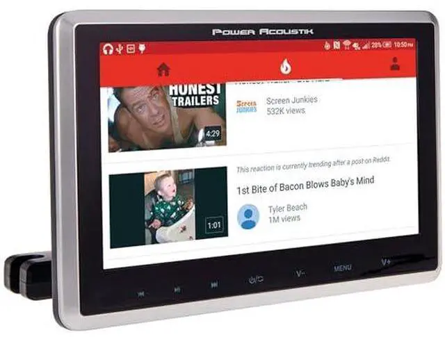 Alt view image 4 of 4 - PHD-101 10.3" Universal Headrest Monitor with DVD Player, IR & FM Transmitters & Android PhoneLink