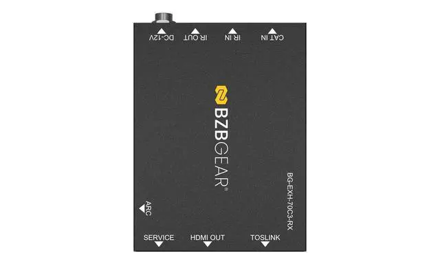 Alt view image 2 of 6 - BZBGEAR 4K UHD HDMI Extender with Bi-Directional IR/PoC/ARC and Audio De-embedding up to 230ft - BG-EXH-70C3