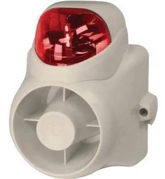 Main image of 2-TN SIREN 120DB W/ RED STROBE - 0E-OUTDSIRSR