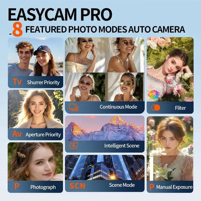 Alt view image 6 of 6 - 4K Digital Cameras for Photography & Vlogging,72MP WiFi Touch Screen Vlogging Camera,4K Video Camera,12X Optical Zoom,with Flash,Anti-Shake, with Flash with 270°Flip Screen,2 Batteries,32GB Card
