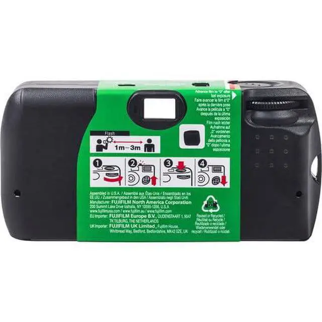 Alt view image 5 of 6 - QuickSnap Flash 400 Disposable Camera 5-Pack 27 Exposures Bundle | For Parties, Travel & Everyday Snapshots | Includes Cleaning Cloth