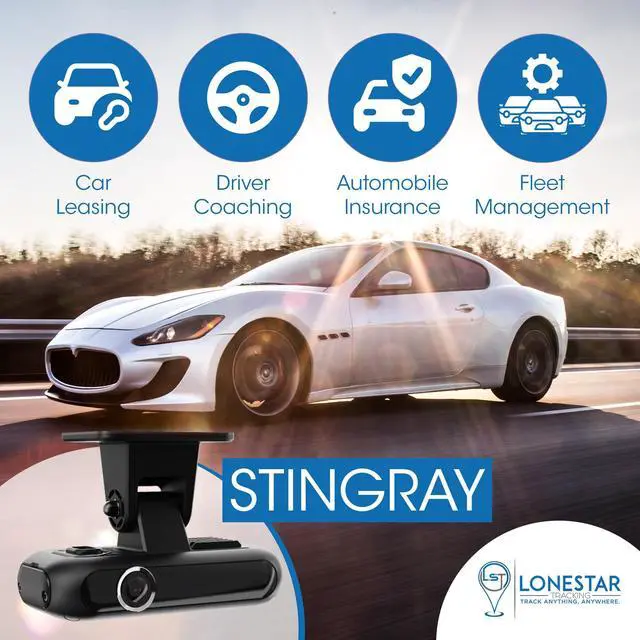 Alt view image 3 of 6 - Lonestar CV200 Stingray Dash Camera with GPS, Front & Rear Vehicle Camera | Front and Rear Dash Camera with GPS, G-Sensor, Live Streaming Support, and Video Recording for Everyday Driving Security