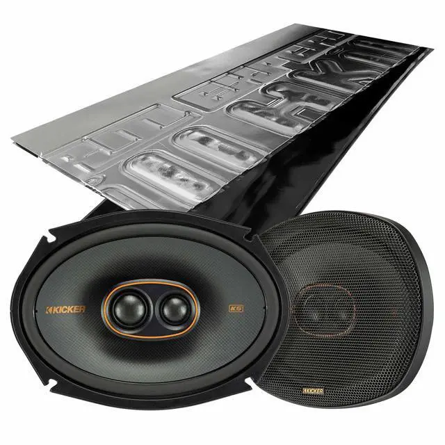 Main image of KSC6930, KS Serie 6x9 3-Way 4 Ohm Speakers + Damping Kit Bundle