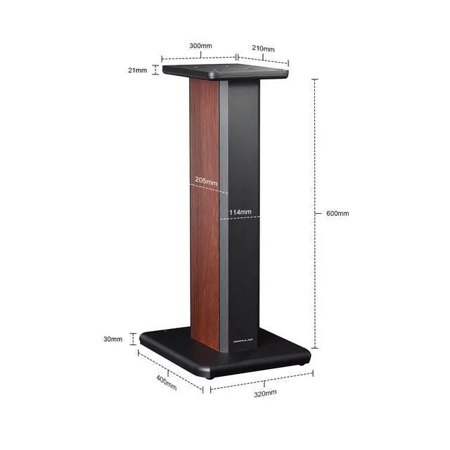 Alt view image 4 of 4 - Speaker Stands ST300 for A300 26 inch Hollowed Supports for Optional Sand Filling Tuning - Pair