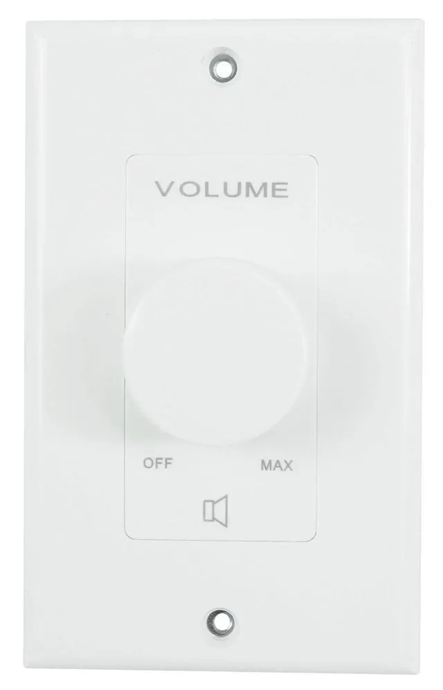 Alt view image 3 of 6 - VOL70200 White 200W 70V/100V Wall Volume Controller, 6-Pack | 1-Gang, 12-Step Attenuation, Detachable Euro-Block Terminal, Multi-Zone, Dust Protected, Mounting Screws Included