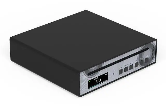 Alt view image 2 of 6 - SMSL PL100 PRO Multi-Function CD Player 2X CS43131 High-End DAC Chips Supports Lossless MQA Playback with Remote Control (Black)