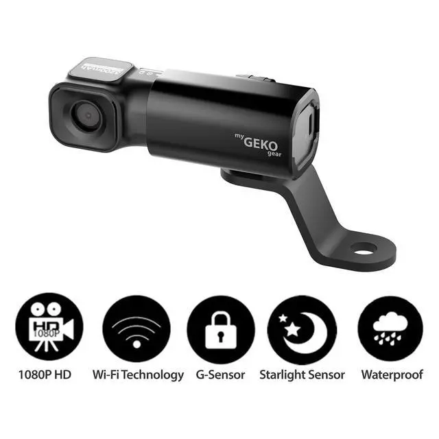 Alt view image 2 of 6 - by Adesso Moto Snap 1080p Motorcycle Camera with APP for Instant Video Access, Tilt Sensor for Incident Video Recording, Sony Starvis Sensor, 8.5 Hours Rechargable Battery, 32GB Storage | APP for Inst