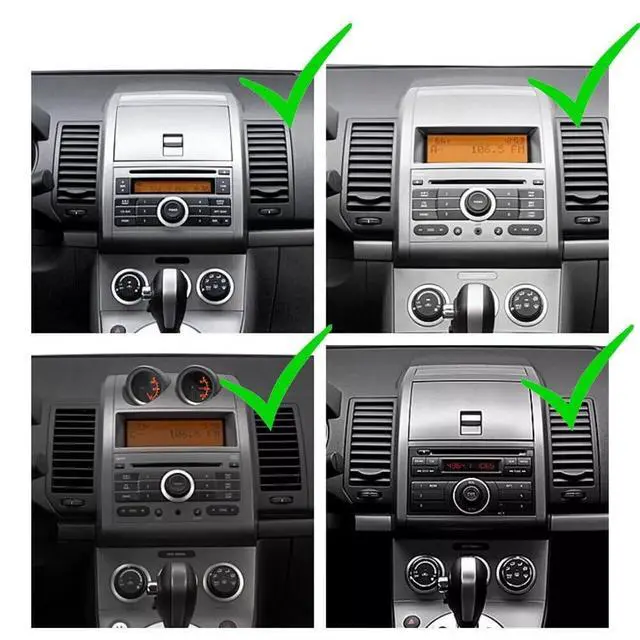 Alt view image 2 of 6 - Double Din Car Stereo for Nissan Sentra 2007 2008 2009 2010 2011 2012 Radio Upgrade,7Inch Touch Screen Radio Android 14 Car Radio with Wireless Carplay Android Auto BT GPS AHD Backup Camera WiFi