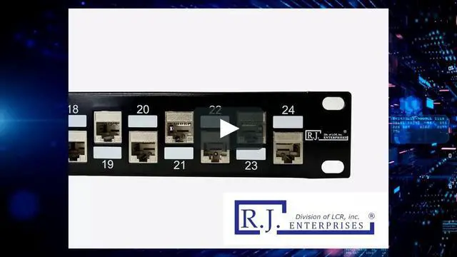 Alt view image 3 of 6 - R.J. Enterprises-SDPP-24-C6AS-2 No Punch Down, C6A/C6/C5e, 24 Port Patch Panel,(1 U, Ethernet, Rackmount, Tool-Less, Feed Through, Fully Shielded & Non-Shielded) PoE+ Compliant,Wire Management