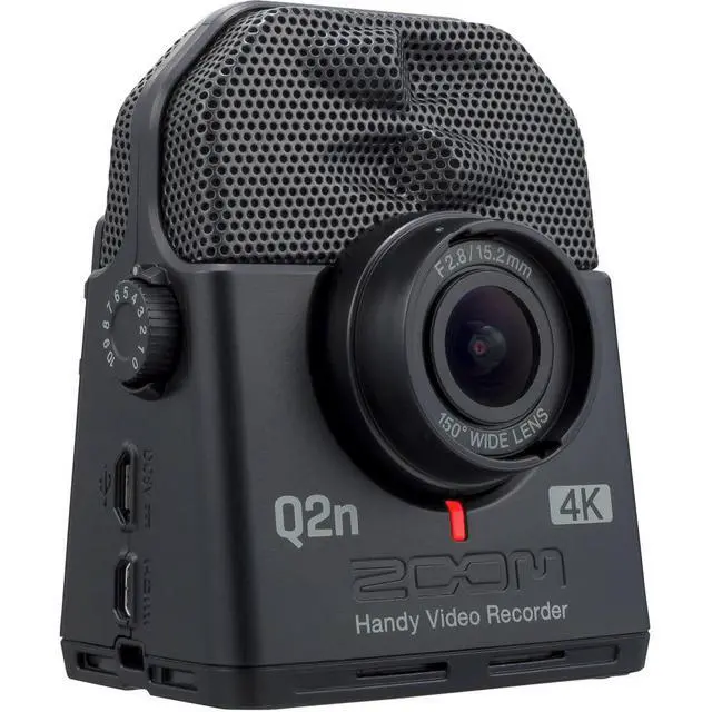 Alt view image 2 of 6 - Q2n-4K Handy Video Recorder Bundle | For Music Video & Livestreaming + 64GB microSDXC Memory Card + Card Reader + XLR Cable + Cleaning Kit + Wire Straps