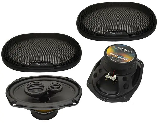 Alt view image 3 of 4 - Speaker Package with Adapter Fits Pontiac G6 2009 R65 R69 | 6.5 and 6x9 replacement pairs for your car, HA-823006 mounting bracket bundle, direct oem front and rear install
