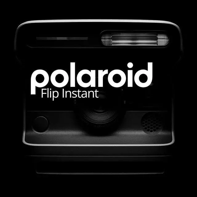 Alt view image 2 of 6 - Flip Instant Camera Bundle (Black) | Sonar Autofocus, Film Kit (4 Items) - Vintage Design, Easy-to-Use for Photography Lovers