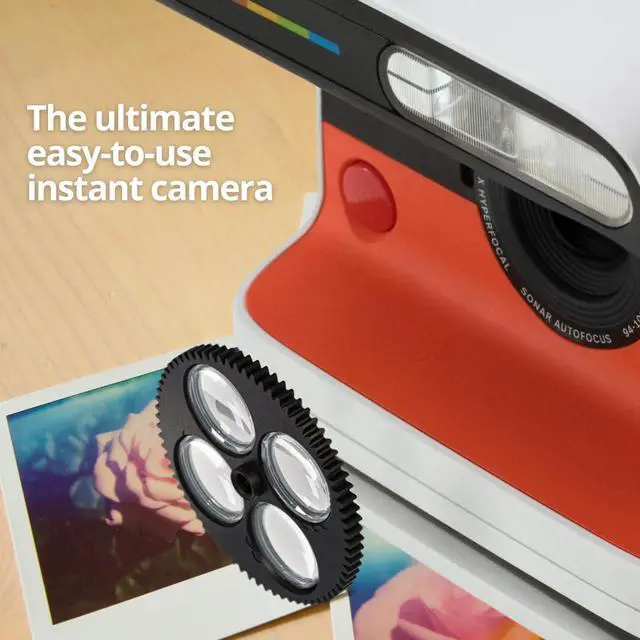 Alt view image 6 of 6 - Flip Instant Camera Bundle (Black) | Sonar Autofocus, Film Kit (4 Items) - Vintage Design, Easy-to-Use for Photography Lovers