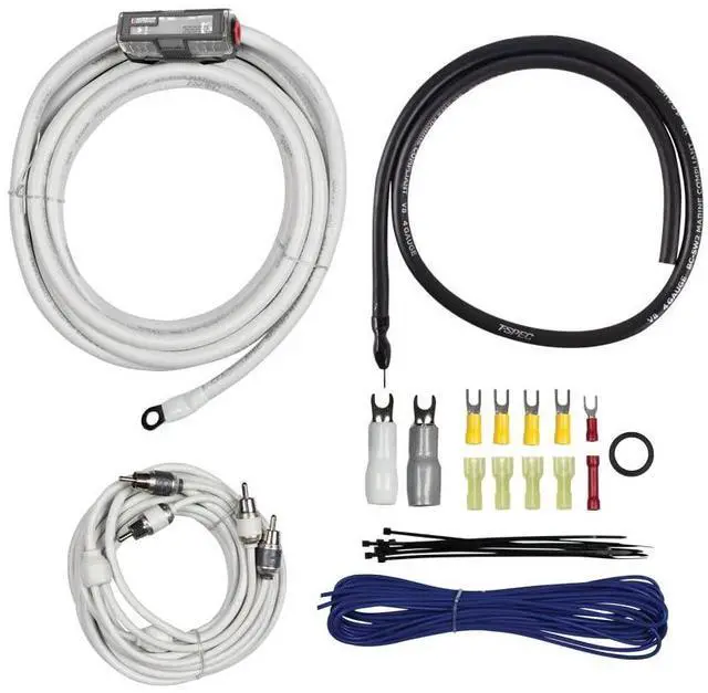 Main image of v10 4 AWG Amp Kit - 2100 W with RCA Cable