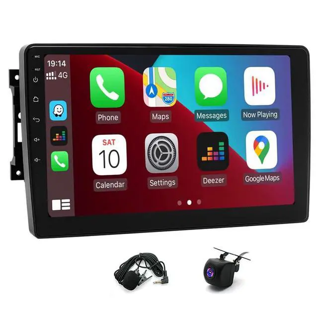 Alt view image 3 of 6 - 2+32G Double Din Car Stereo for Jeep Grand Cherokee 2011-2013, 10" Touchscreen Radio Upgrade for Grand Cherokee Head Unit Android Radio with Wireless Carplay Android Auto Backup Camera FM/RDS DSP