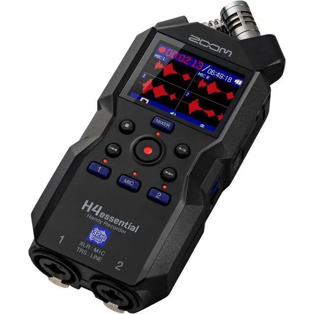 Alt view image 4 of 6 - H4essential 4-Track 32-Bit Float Portable Audio Recorder Bundle | For Music, Video & Field Recording + 64GB microSDXC Memory Card