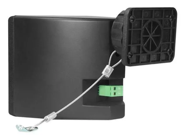 Alt view image 5 of 6 - Cube Black 3.5" 2-Way 8-Ohm Home Theater Wall Speakers, 6-Pack | 150W Peak / 60W RMS, 0.5" PEI Tweeter, 360° Swivel Wall Mount Brackets, Euro Block Terminals, ABS Cabinet, Shielded Grill