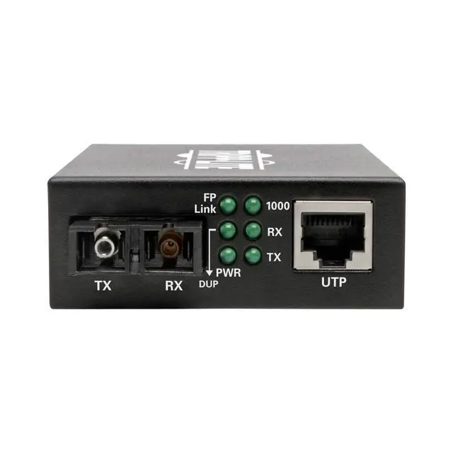 Alt view image 2 of 6 - Network Copper RJ45 Ethernet to Fiber SC Duplex Singlemode Cable Extender Converter, 1310nm Wavelength, Gigabit Network, Extend 12.4 Miles / 20 Km, (N785-INT-SC-SM)