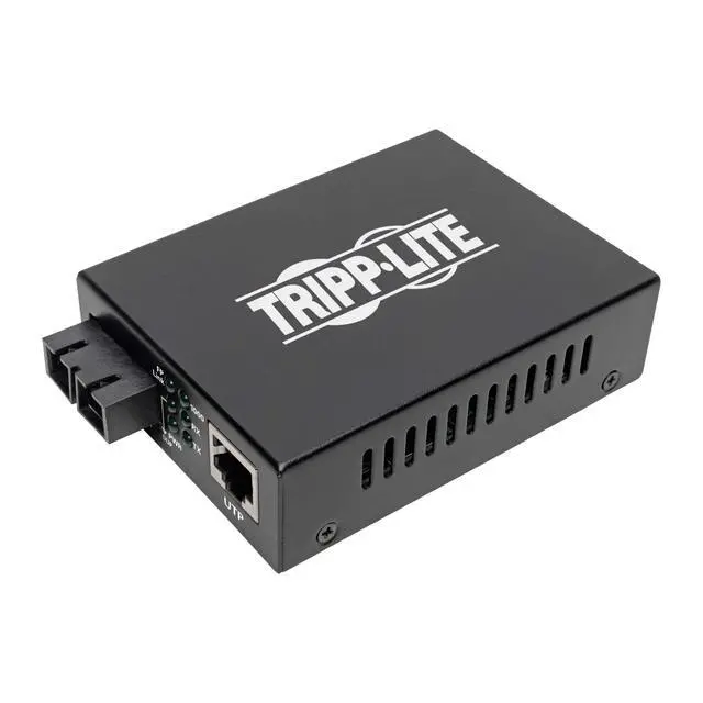 Alt view image 5 of 6 - Network Copper RJ45 Ethernet to Fiber SC Duplex Singlemode Cable Extender Converter, 1310nm Wavelength, Gigabit Network, Extend 12.4 Miles / 20 Km, (N785-INT-SC-SM)