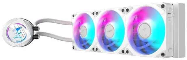 Alt view image 3 of 5 - AORUS WATERFORCE II 360 ICE AIO Liquid CPU Cooler- 3x120mm ARGB Fans, slide-in interlocking mechanism, DAISY-CHAIN, Intel LGA 1851 and AMD AM5 Compatible