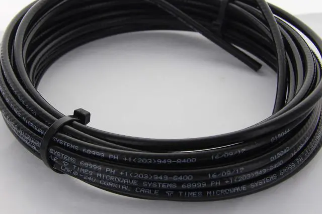 Main image of Times Microwave LMR-240 Low Loss Coaxial Cable Coiled Coax, No Connectors, 100ft