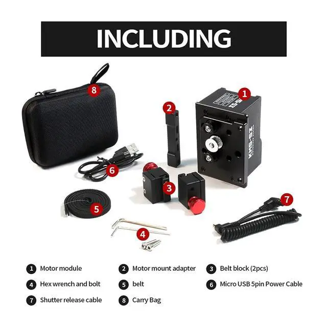 Alt view image 2 of 6 - New Motorized System KMS-S3 Wireless Bluetooth Connection for Live Motion and Timelapse Compatible with All Sliders Super Quiet