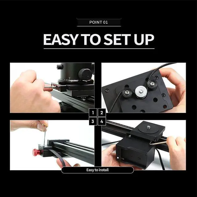 Alt view image 3 of 6 - New Motorized System KMS-S3 Wireless Bluetooth Connection for Live Motion and Timelapse Compatible with All Sliders Super Quiet