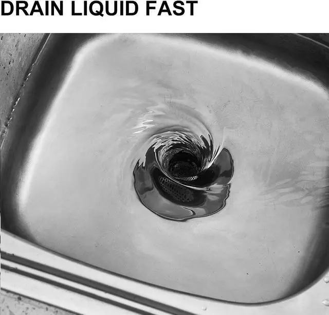 Alt view image 6 of 6 - LASSHSWA Kitchen Sink Strainer Stainless Steel, Kitchen Sink Drain Strainer, Silver-Black Sink Strainers for Kitchen Sinks with Large Wide Rim 4.5" Diameter (2 PCS)