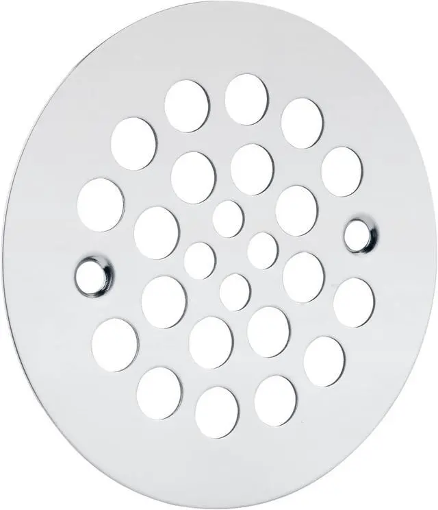 Alt view image 6 of 7 - Artiwell 4-1/4 Shower Strainer Drain Trim Set, Screw-in Shower Strainer Drain Cover, Plastic-Oddities Style Replacement Strainer Grid,Machine & Self-Tapping Screws Included (Chrome Plated)