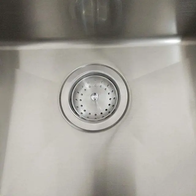 Alt view image 4 of 7 - GZILA Kitchen Sink Basket Strainer Stopper, Replacement for 3-1/2 Inch Standard Kitchen Sink Drain, 304 Stainless Steel Brushed Nickel, Rubber Stop, Metal Knob
