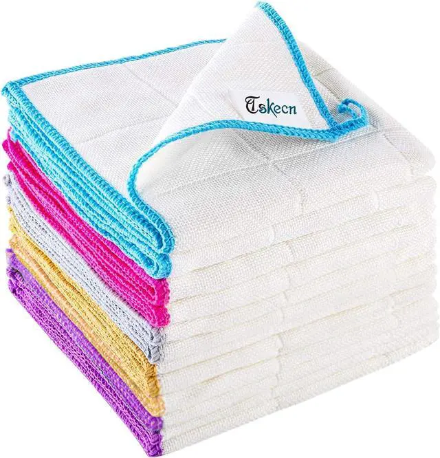 Main image of 10-Piece Kitchen Dish Cloths Set, Reusable and Highly Absorbent Dishcloth Towels for Kitchens, Bathrooms and Cleaning Counters.