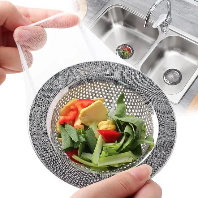 Main image of 300 PCS Kitchen Sink Strainer Mesh Bag, Small Disposable Mesh Sink Strainer Bags, Fit All Drain Sinks for Kitchen, Bath, Tub, Anti-Clogging