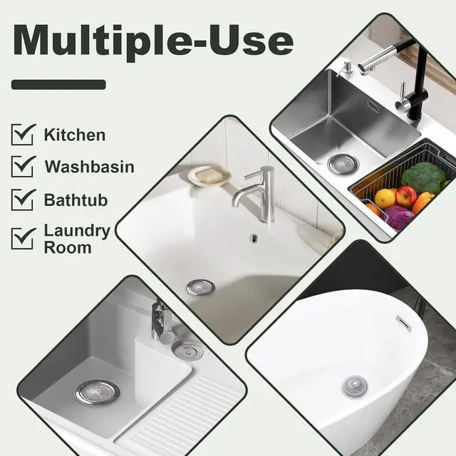 Alt view image 2 of 6 - 300 PCS Kitchen Sink Strainer Mesh Bag, Small Disposable Mesh Sink Strainer Bags, Fit All Drain Sinks for Kitchen, Bath, Tub, Anti-Clogging