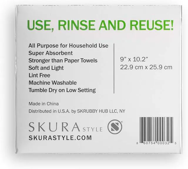 Alt view image 2 of 3 - Skura Style Wipe Envy Microfiber Cleaning Cloth, Reusable, White, 10 Count
