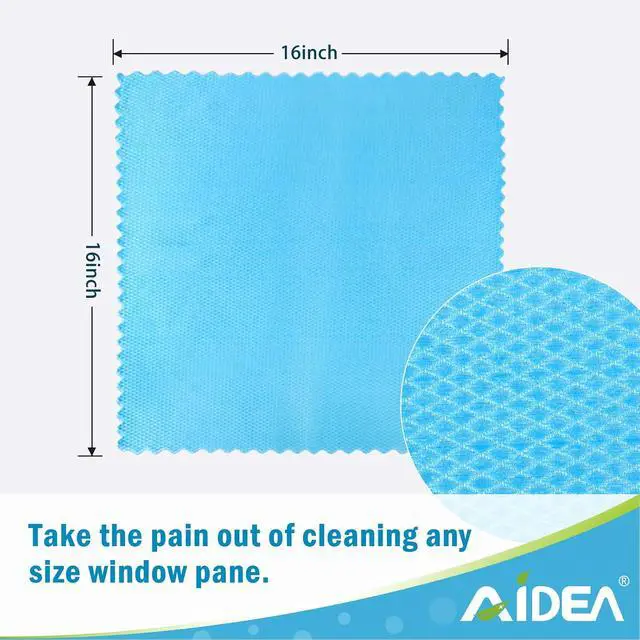 Alt view image 7 of 7 - AIDEA Microfiber Glass Cleaning Cloths-8PK, Magic Cleaning Cloth 16"x16"