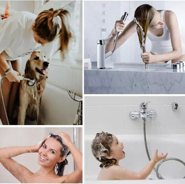 Alt view image 7 of 7 - Seatery 2PCS Shower Hair Drain Catcher/Strainer/Cover/Filter/Trap, Hair Stopper Floor Drain, Stainless Steel with Silicone Edge Drain Protector, Black, 4.75 Inch Diameter