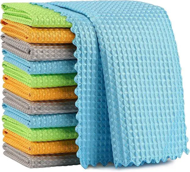 Main image of AIDEA Microfiber Glass Cleaning Cloth 12PK, Magic Cleaning Cloth 11×11"
