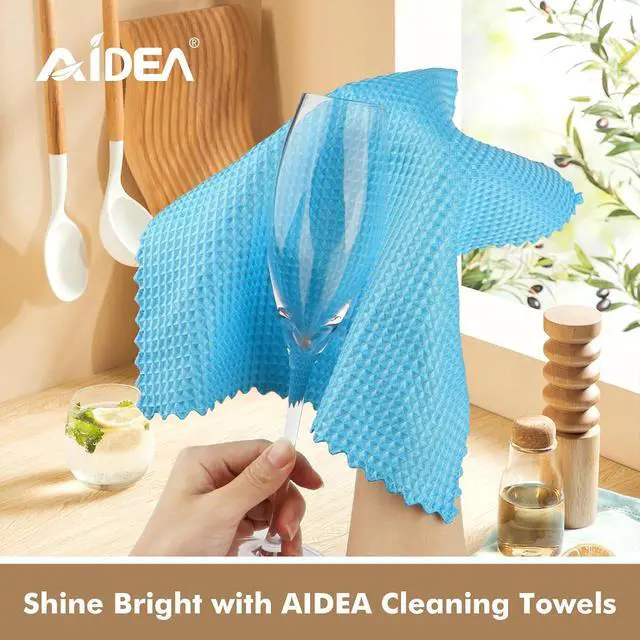 Alt view image 5 of 7 - AIDEA Microfiber Glass Cleaning Cloth 12PK, Magic Cleaning Cloth 11×11"