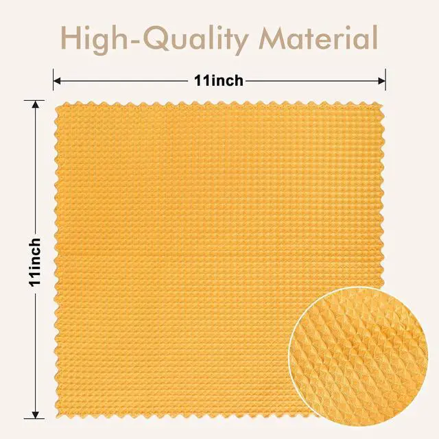 Alt view image 6 of 7 - AIDEA Microfiber Glass Cleaning Cloth 12PK, Magic Cleaning Cloth 11×11"
