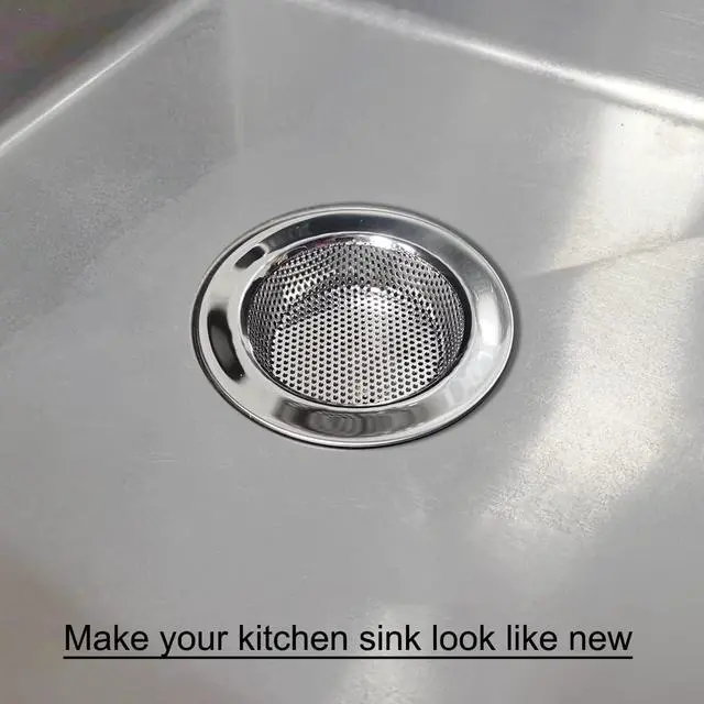 Alt view image 5 of 6 - Seatery 2PCS Kitchen Sink Strainers, Sink Drain Basket Strainer, 4.5 Inch Stainless Steel Food Scraps Catcher, Must Have Kitchen Sink Accessories