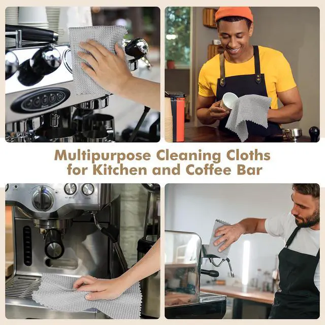 Alt view image 4 of 7 - AIDEA Microfiber Glass Cleaning Cloth-12PK,Magic Cleaning Cloth Grey 11×11"