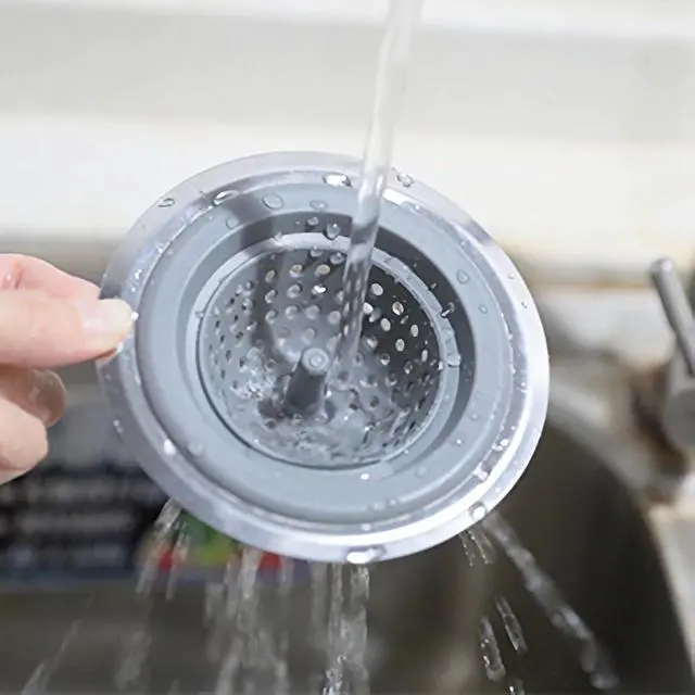Alt view image 2 of 7 - 2 Pack Kitchen Sink Drain Strainer Silicone Stainless
