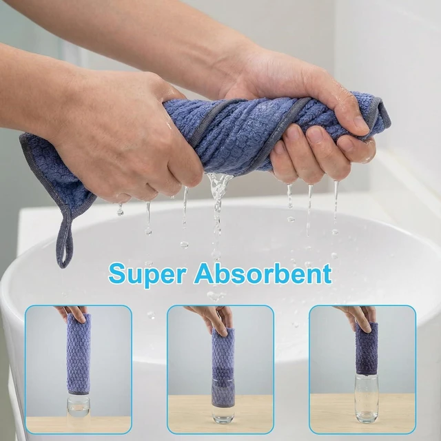 Alt view image 2 of 7 - Microfiber Cleaning Cloths 12" x 12": 10pcs Reusable lint-Free Rags