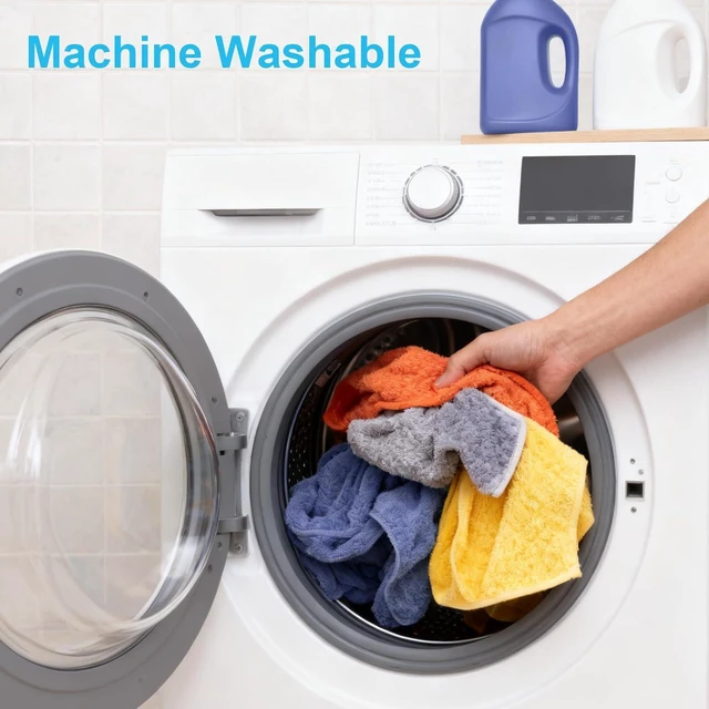 Alt view image 7 of 7 - Microfiber Cleaning Cloths 12" x 12": 10pcs Reusable lint-Free Rags