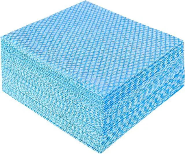 Main image of JEBBLAS Disposable Cleaning Towels and Dish Cloths, Reusable Towels,Handy Cleaning Wipes, 50 Count/Pack,Blue