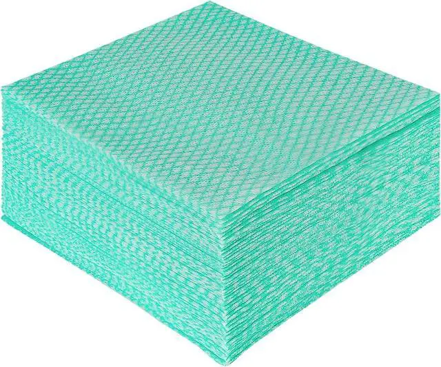Main image of JEBBLAS Disposable Dish Towels and Cloths, Reusable Wipes, 50 Count/Pack, Green